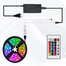 LED Strip Light Drop shipping Wholes 5M Waterproof 5050 RGB Colour USB Powered 24 Key Remote LED Lighting